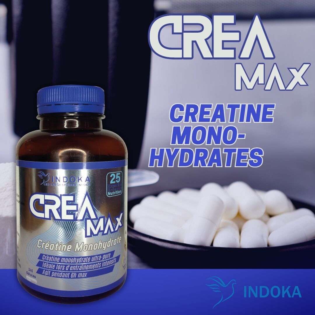 INDOKA CREA MAX Creatine Monohydrate 240 Gélules INDOKA CREA MAX Creatine Monohydrate 240 Gélules