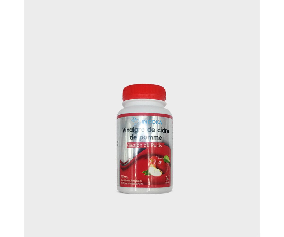 Indoka Vinaigre De Cidre De Pomme 300mg 60 Gélules (Copie) Indoka Vinaigre De Cidre De Pomme 300mg 60 Gélules (Copie)