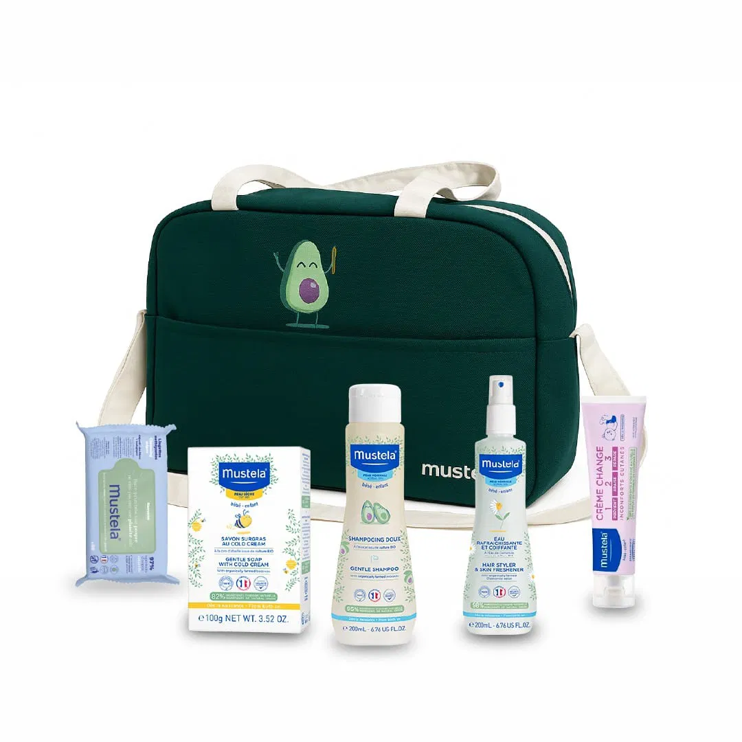 Mustela Coffret de Naissance 5 Soins Essentiels Bébé à l’Avocat BIO + Sac à langer Offert Mustela Coffret de Naissance 5 Soins Essentiels Bébé à l’Avocat BIO + Sac à langer Offert