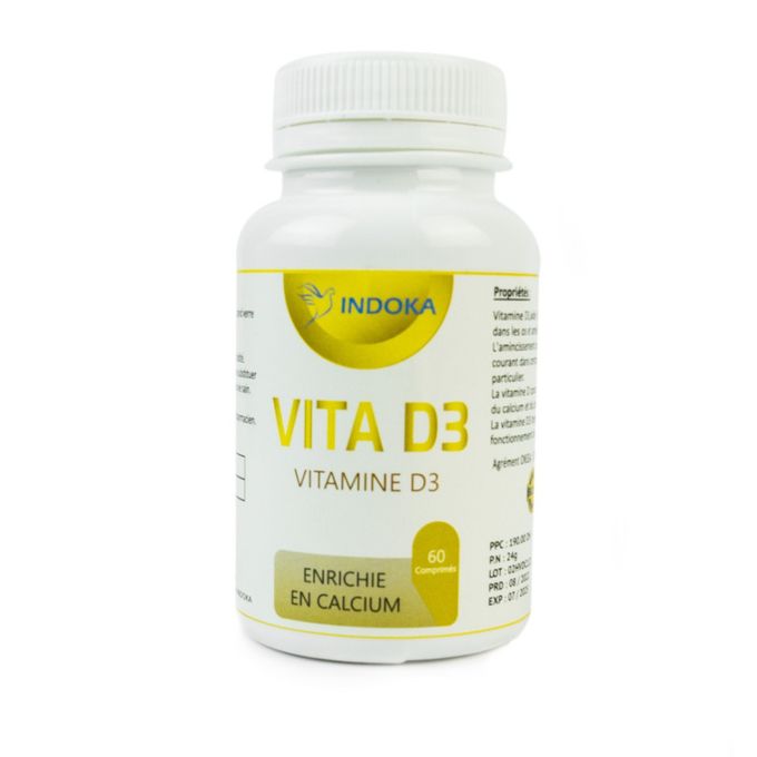 INDOKA VITA D3 vitamine D3 60 comprimés INDOKA VITA D3 vitamine D3 60 comprimés
