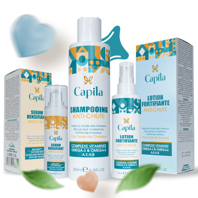 Capila Shampoing 200ml+ Lotion 125ml+ Serum 30ml Pack Anti-Chute Capila Shampoing 200ml+ Lotion 125ml+ Serum 30ml Pack Anti-Chute
