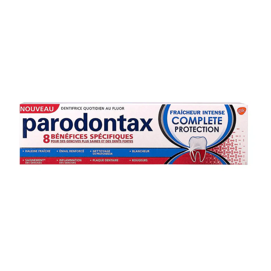Parodontax Dentifrice Complete Protection Fraicheur Intense 75ml Parodontax Dentifrice Complete Protection Fraicheur Intense 75ml