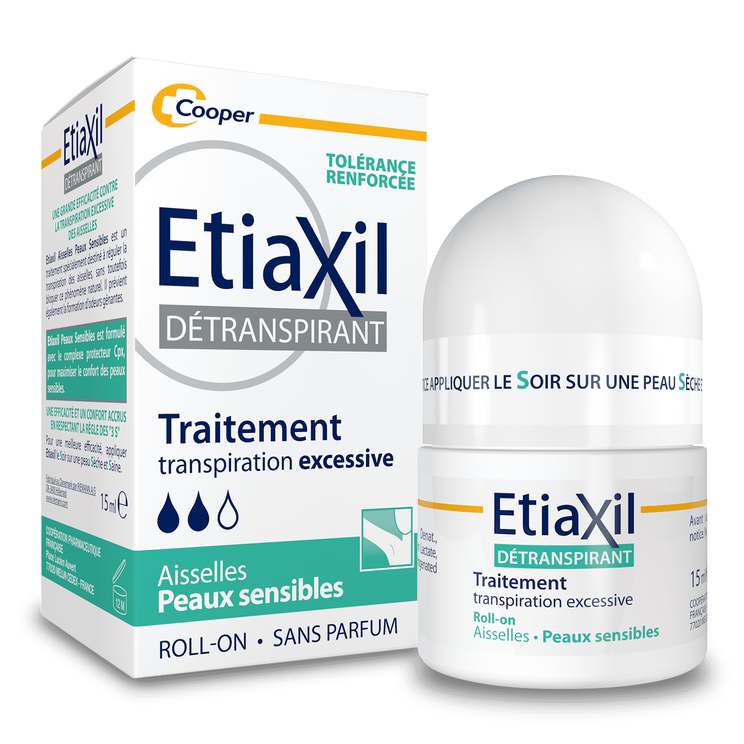ETIAXIL ROLL-ON DETRANSPIRANT AISSELLES PEAUX SENSIBLES 15ML ETIAXIL ROLL-ON DETRANSPIRANT AISSELLES PEAUX SENSIBLES 15ML
